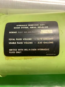 BOEING KC-135 STRATOTANKER HYDRAULIC RESEVOIR *NS* VINTAGE